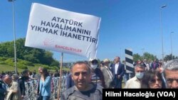 Atatatürk Havalimanı'nın Millet Bahçesi'ne dönüştürülmesine karşı protestolar bir süredir devam ediyor  